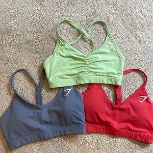 3 Gymshark sports bras